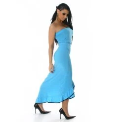 Sexy Bandeau Latino-Kleid Tanzkleid Salsa Türkis/Schwarz 6 Sexy Bandeau Latino-Kleid Tanzkleid Salsa Türkis/Schwarz -Stilvoll Gekleidet sexy bandeau latino kleid tanzkleid salsa tuerkis schwarz3